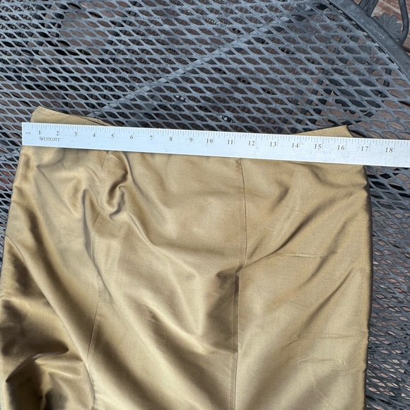 Worth 100% Bronze Silk Floor Length Skirt - Picture 7 of 7